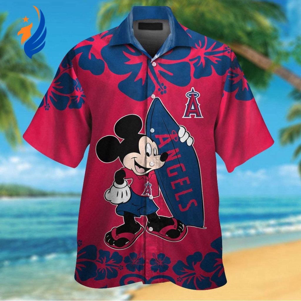 Los Angeles Angels & Mickey Mouse Hawaiian Shirt: A Vibrant & Unique Blend of MLB and Disney Magic! Los Angeles Angels & Mickey Mouse Hawaiian Shirt: A Vibrant & Unique Blend of MLB and Disney Magic!