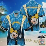 Get Game Day Ready with Los Angeles Chargers NFL Mickey Mouse Hawaiian Shirt