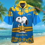 Los Angeles Chargers & Snoopy Hawaiian Shirt #2 – Stylish NFL Apparel for Fans