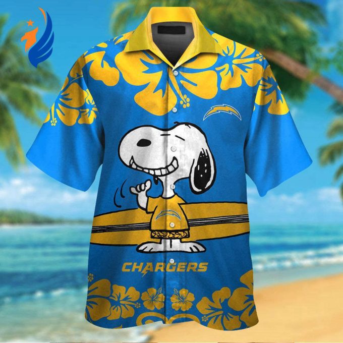 Los Angeles Chargers & Snoopy Hawaiian Shirt #2 – Stylish NFL Apparel for Fans