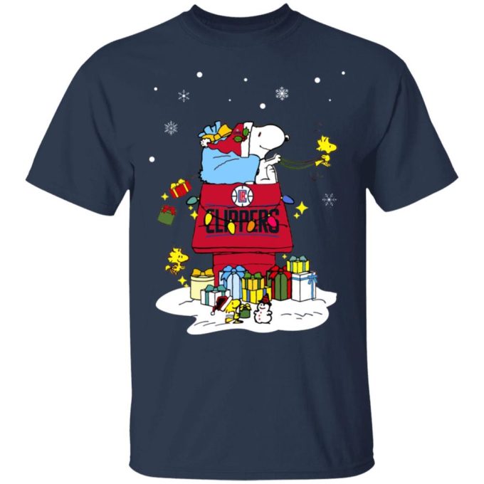 Get Festive with Los Angeles Clippers Santa Snoopy Christmas Shirt