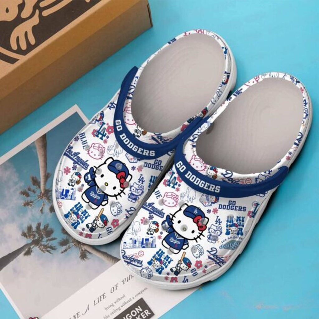 Los Angeles Dodgers Hello Kitty Clogs For Kids & Adults Los Angeles Dodgers Hello Kitty Clogs For Kids & Adults