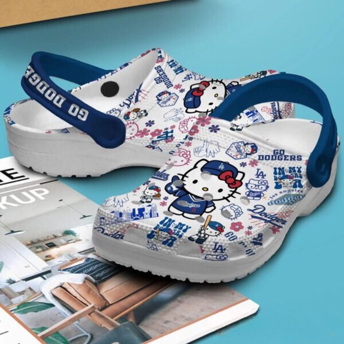 Los Angeles Dodgers Hello Kitty Clogs For Kids & Adults