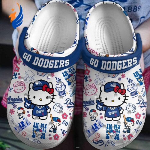 Los Angeles Dodgers Hello Kitty Clogs For Kids & Adults