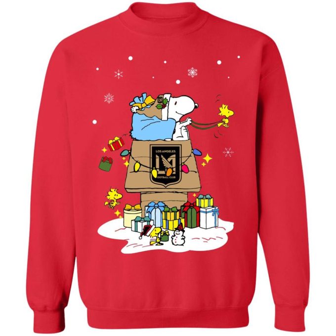 Get Festive with Los Angeles FC Santa Snoopy Christmas Shirt – Limited Edition