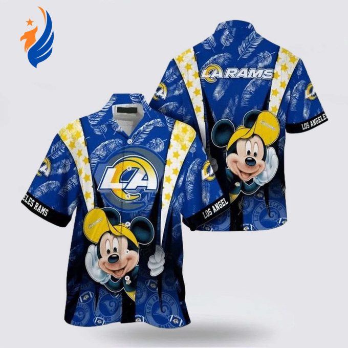 Show Your Team Spirit with the Los Angeles Rams NFL Mickey Mouse Hawaiian Shirt – Perfect for Fans! Show Your Team Spirit with the Los Angeles Rams NFL Mickey Mouse Hawaiian Shirt – Perfect for Fans!