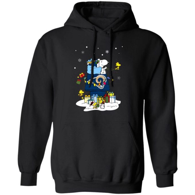 Get Festive with Los Angeles Rams Santa Snoopy Shirt: Wish You a Merry Christmas!