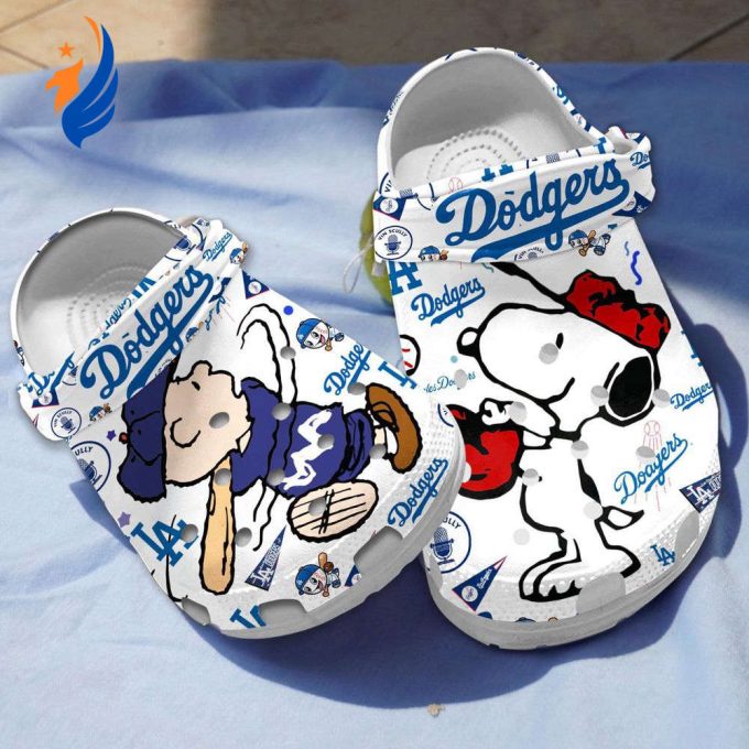 Love Dodgers Baseball Team Snoopy Clogs Love Dodgers Baseball Team Snoopy Clogs