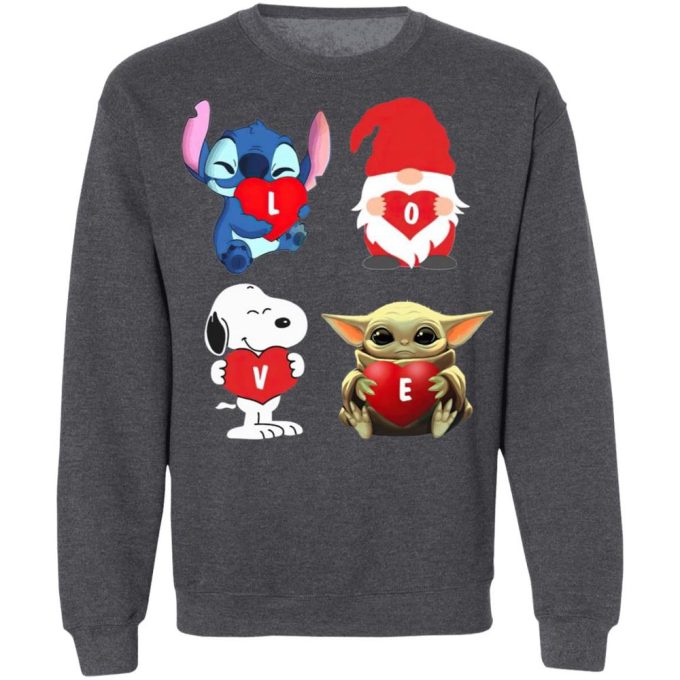 2021 Love Stitch Gnome Snoopy and Yoda Shirt: Unique and Adorable Collectible for Fans