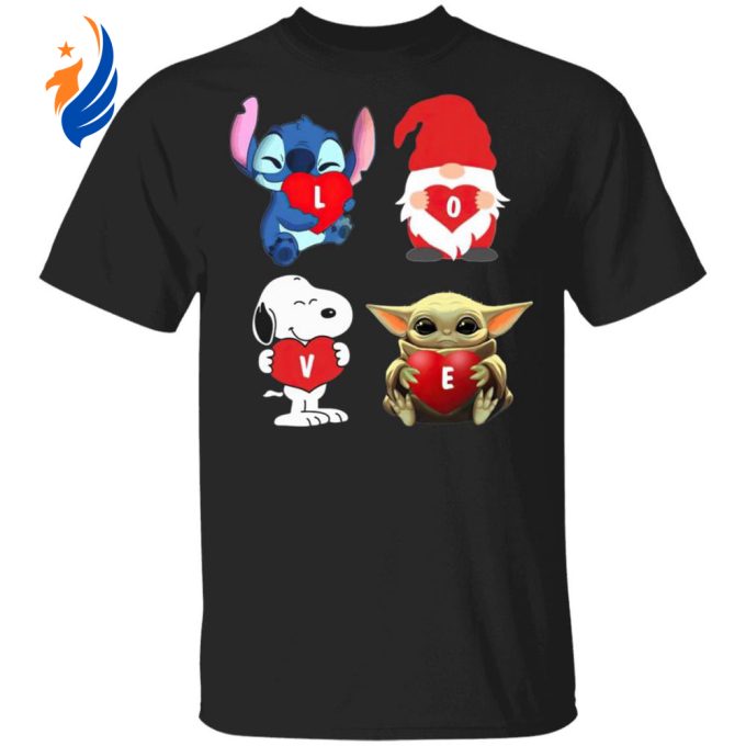 2021 Love Stitch Gnome Snoopy and Yoda Shirt: Unique and Adorable Collectible for Fans 2021 Love Stitch Gnome Snoopy and Yoda Shirt: Unique and Adorable Collectible for Fans