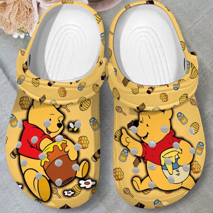 Lovely Clogs Winnie The Pooh Yellow Clogs Clogs Kids And Adults