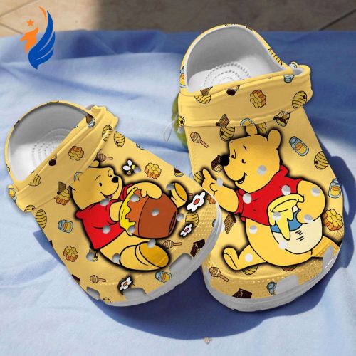 Lovely Clogs Winnie The Pooh Yellow Clogs Clogs Kids And Adults