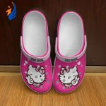 Lovely Hello Kitty Cartoon On Pink Unisex Classic Clogs For Fans Unisex Gifts 2024 Lovely Hello Kitty Cartoon On Pink Unisex Classic Clogs For Fans Unisex Gifts 2024