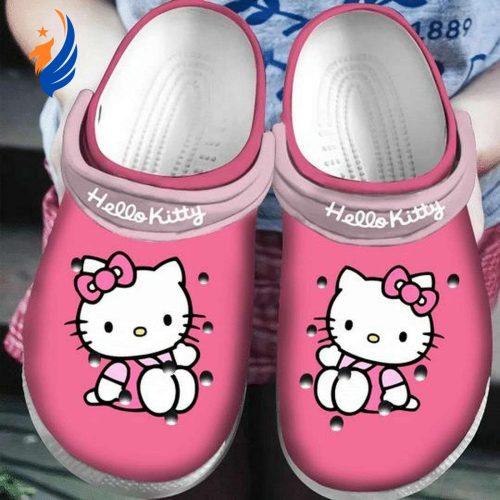 Lovely Hello Kitty Cartoon Unisex Classic Clogs For Fans Unisex Gifts 2024