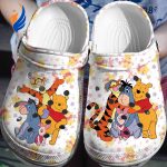 Lovely Winnie The Pooh And Friends White Clogs For Kids And Adutls Lovely Winnie The Pooh And Friends White Clogs For Kids And Adutls