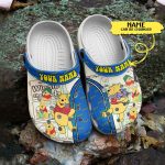 Lovely Winnie The Pooh Custom Name Clogs Lovely Winnie The Pooh Custom Name Clogs