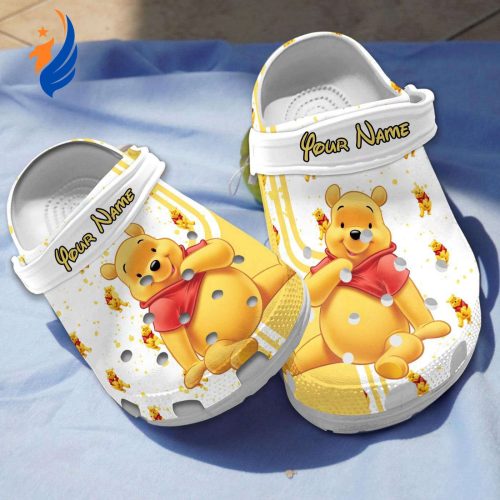 Lovely Winnie The Pooh White Clogs