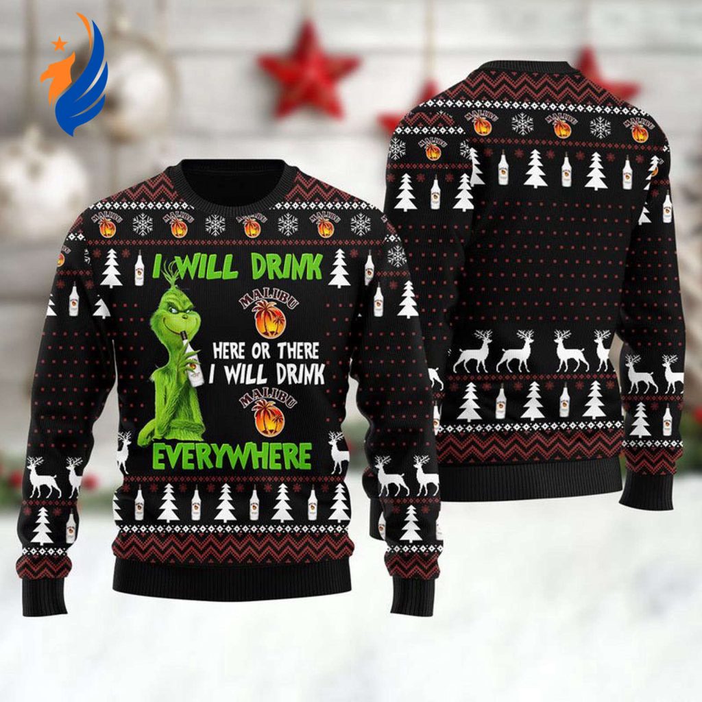 Get Festive with Malibu Grinch Ugly Sweater – Perfect for Holiday Parties! Get Festive with Malibu Grinch Ugly Sweater – Perfect for Holiday Parties!