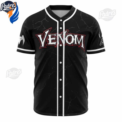 Unleash Your Inner Venom with Marvel s Baseball Jersey - Exclusive Design for Fans!