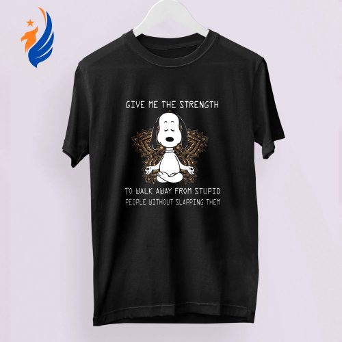 Empowering Meditation Snoopy T-Shirt: Walk Away from Stupid People Without Slapping – Find Inner Strength! Empowering Meditation Snoopy T-Shirt: Walk Away from Stupid People Without Slapping – Find Inner Strength!