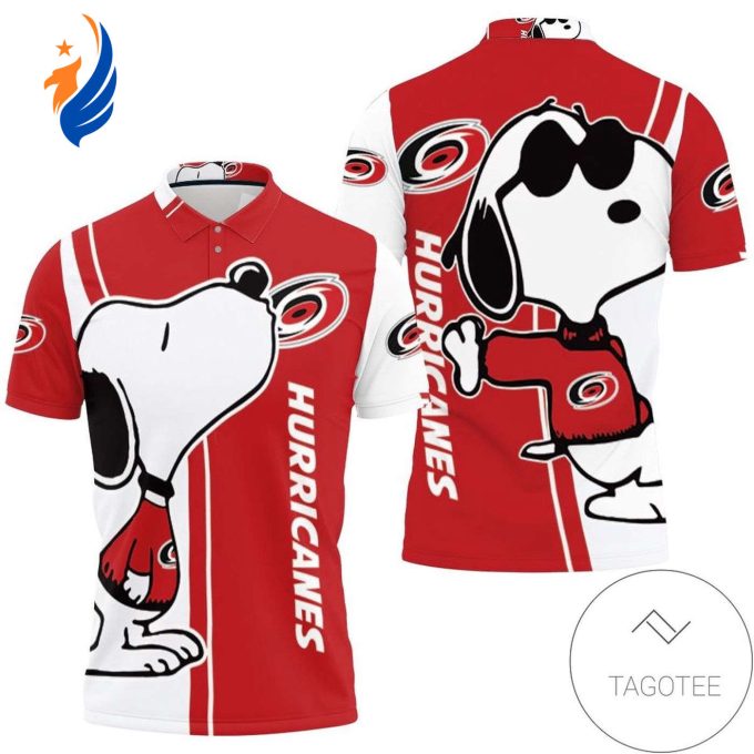 Mens & Womens Carolina Hurricanes Snoopy Lover 3d Printed All Over Print Polo Shirt Mens & Womens Carolina Hurricanes Snoopy Lover 3d Printed All Over Print Polo Shirt