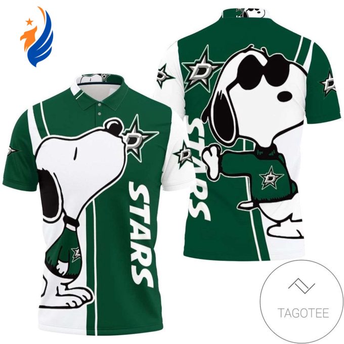 Mens & Womens Dallas Stars Snoopy Lover 3d Printed All Over Print Polo Shirt Mens & Womens Dallas Stars Snoopy Lover 3d Printed All Over Print Polo Shirt