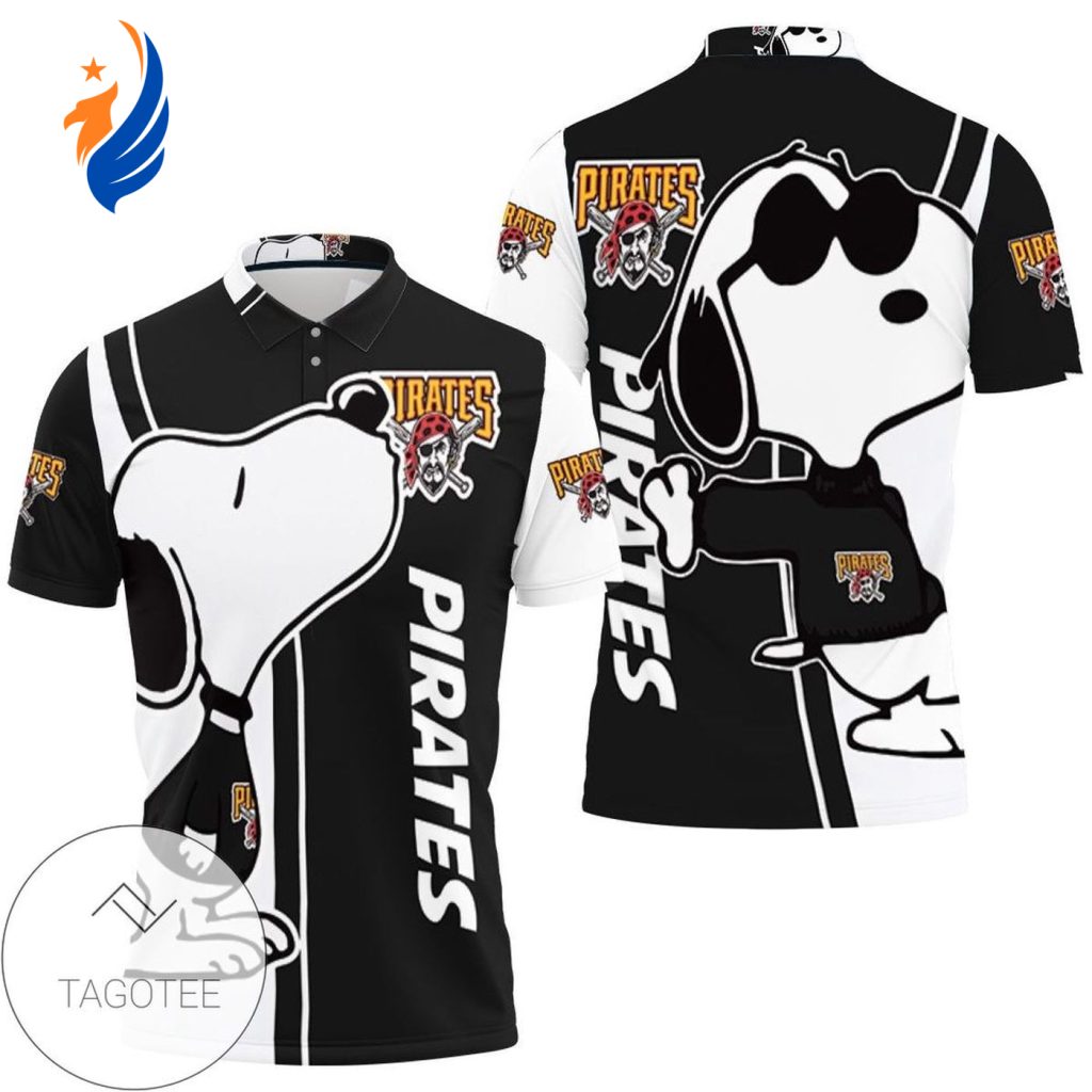 Mens & Womens Pittsburgh Pirates Snoopy Lover 3d Printed All Over Print Polo Shirt Mens & Womens Pittsburgh Pirates Snoopy Lover 3d Printed All Over Print Polo Shirt