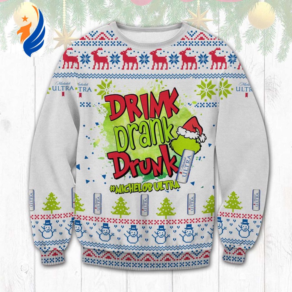 Get Festive with Michelob Ultra Grinch Ugly Sweater – Perfect Holiday Attire for Beer Lovers! – Gift for Men Women Get Festive with Michelob Ultra Grinch Ugly Sweater – Perfect Holiday Attire for Beer Lovers! – Gift for Men Women