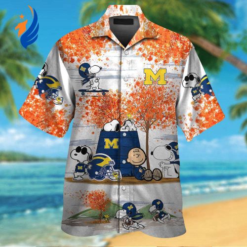 Michigan Wolverines & Snoopy Hawaiian Shirt #3 – Fun and Stylish Apparel for Sports Fans Michigan Wolverines & Snoopy Hawaiian Shirt #3 – Fun and Stylish Apparel for Sports Fans