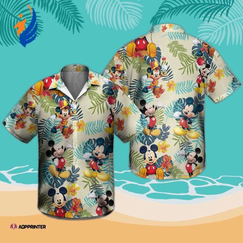 Mickey Aloha 3D Tropical Hawaiian Shirt – All Over Print for Summer Vacation