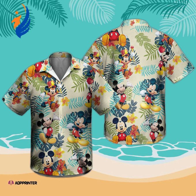 Mickey Aloha 3D Tropical Hawaiian Shirt – All Over Print for Summer Vacation