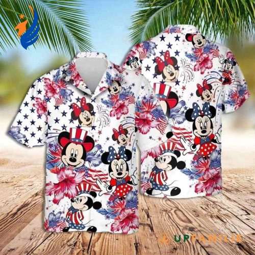 Mickey Aloha Shirt: Celebrate Independence Day with the Best Disney Hawaiian Shirt featuring Mickey and Minnie!