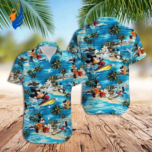 Mickey Aloha Shirt: Best Disney Hawaiian Shirt for Surfing with Mickey Mouse