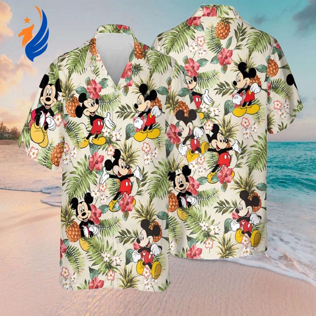 Disney Mickey Aloha Shirt – Perfect for Summer Beach Trips with Family – Hawaiian Style Disney Mickey Aloha Shirt – Perfect for Summer Beach Trips with Family – Hawaiian Style