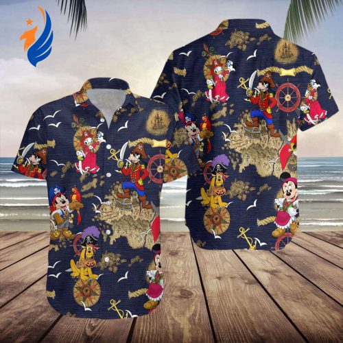 Disney Pirates of Caribbean Mickey Aloha Shirt – Hawaiian Style for Mickey and Friends Fans