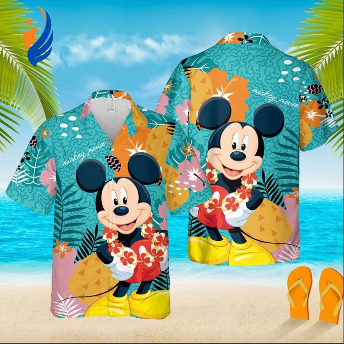 Mickey Aloha Shirt: Unisex Hawaiian Shirt with Mickey Mouse Hawaii Design Perfect for Summer – Short Sleeve Mickey Aloha Shirt: Unisex Hawaiian Shirt with Mickey Mouse Hawaii Design Perfect for Summer – Short Sleeve