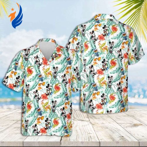 Mickey Aloha Shirt: Disney Hawaiian Shirt for a Beach-Ready Look!