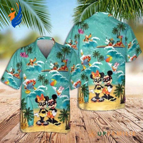 Disney Mickey Aloha Shirt - Authentic Hawaiian Design with Mickey Mouse and Minnie - Best Hawaiian Shirts Collection