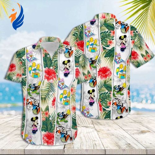 Disney Mickey Aloha Shirt – Hawaiian Style with Mickey Mouse & Friends