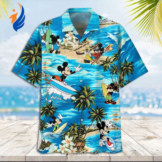 Mickey Aloha Shirt: Hawaiian Surfboard Design with Mickey Mouse – Perfect for Beach Lovers! Mickey Aloha Shirt: Hawaiian Surfboard Design with Mickey Mouse – Perfect for Beach Lovers!
