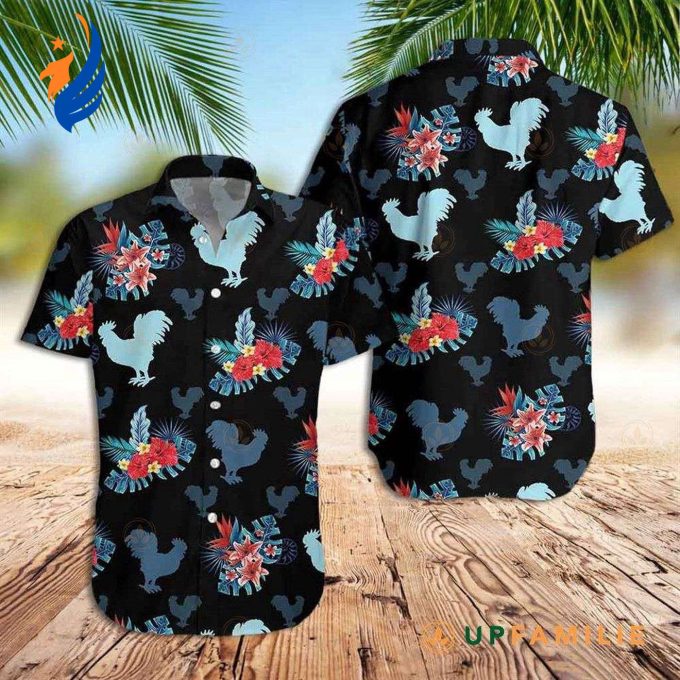 Mickey Aloha Shirt Rooster: Tropical Blue Hawaiian Shirt for a Stylish and Vibrant Look Mickey Aloha Shirt Rooster: Tropical Blue Hawaiian Shirt for a Stylish and Vibrant Look