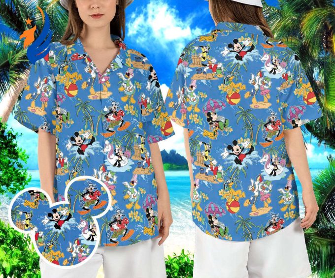 Mickey and Friends Hawaiian Shirt: Perfect for Disneyland Vacation in Hawaii Magic Kingdom Aloha Style with Animated Mouse Print Mickey and Friends Hawaiian Shirt: Perfect for Disneyland Vacation in Hawaii Magic Kingdom Aloha Style with Animated Mouse Print