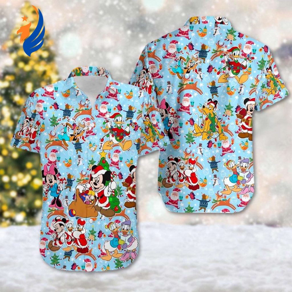 Christmas Hawaiian Shirt: Mickey And Friends Minnie Mouse Xmas Party Goofy Pluto Donald Santa Hat – Magic Kingdom Shirt Christmas Hawaiian Shirt: Mickey And Friends Minnie Mouse Xmas Party Goofy Pluto Donald Santa Hat – Magic Kingdom Shirt