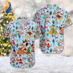 Christmas Hawaiian Shirt: Mickey And Friends Minnie Mouse Xmas Party Goofy Pluto Donald Santa Hat – Magic Kingdom Shirt