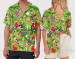 Get Festive with Mickey and Friends Christmas Hawaiian Shirt – Green Disney Design Get Festive with Mickey and Friends Christmas Hawaiian Shirt – Green Disney Design