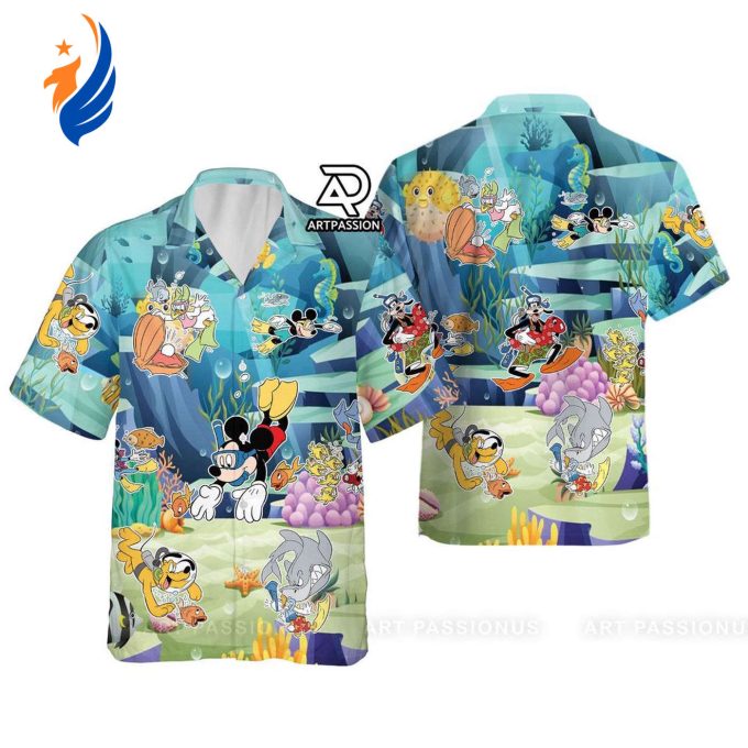 Disney Hawaiian Shirt: Mickey & Friends Aloha Button Up for Summer Vacation & Disney Cruise Disney Hawaiian Shirt: Mickey & Friends Aloha Button Up for Summer Vacation & Disney Cruise
