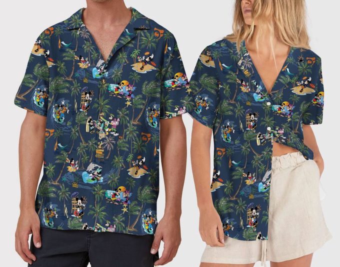 Mickey and Friends Hawaiian Shirt – Embrace the Aloha Spirit with Disneyland Hawaii Shirt