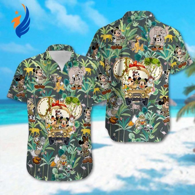 Mickey and Friends Hawaiian Shirt: Jungle Cruise 3D Hawaii Shirt – Cartoon Character Button Up for Magic Kingdom Mickey and Friends Hawaiian Shirt: Jungle Cruise 3D Hawaii Shirt – Cartoon Character Button Up for Magic Kingdom
