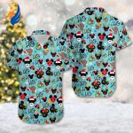 Mickey & Friends Ho Ho Ho Christmas Hawaii Shirt – Festive Mickey Mouse & Minnie Mouse Button Up – Perfect Xmas Party Gift!