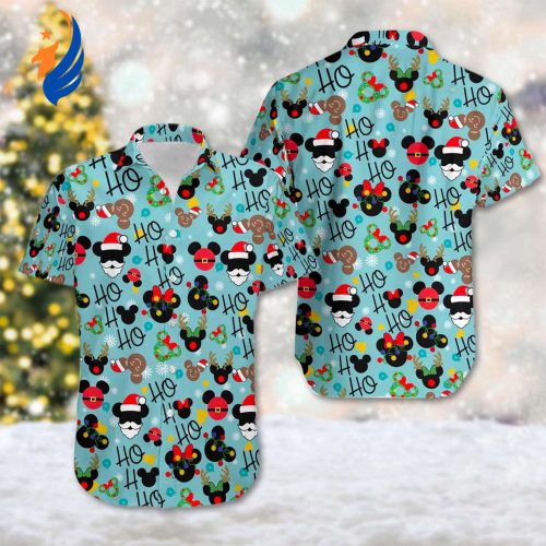 Mickey & Friends Ho Ho Ho Christmas Hawaii Shirt – Festive Mickey Mouse & Minnie Mouse Button Up – Perfect Xmas Party Gift! Mickey & Friends Ho Ho Ho Christmas Hawaii Shirt – Festive Mickey Mouse & Minnie Mouse Button Up – Perfect Xmas Party Gift!